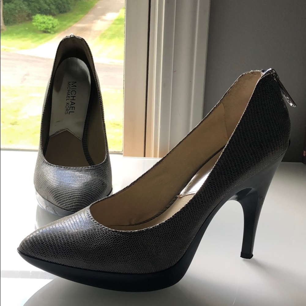Michael Kors Snakeskin Heels- MK City Pump